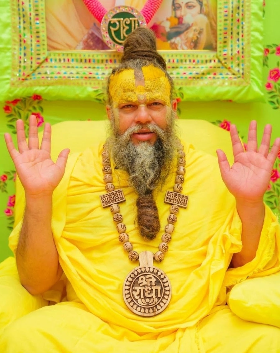 Original Radha Krishna Tulsi Mala With Wood Pendent Buy 1 Get 1 Free